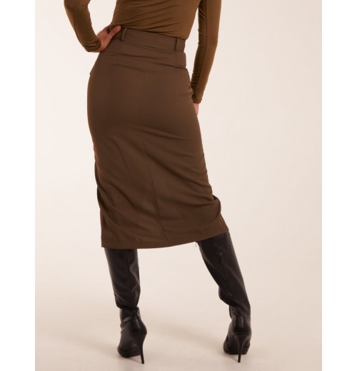 Front Split Midi Utility Skirt Front Split Midi Utility Skirt