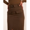 Front Split Midi Utility Skirt Front Split Midi Utility Skirt