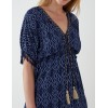 Aztec Printed Tassel V Neck Mini Dress Aztec Printed Tassel V Neck Mini Dress
