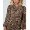 Ruched Midi Dress With Balloon Sleeve Ruched Midi Dress With Balloon Sleeve