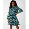 Geometric Print Blouson Dress Geometric Print Blouson Dress