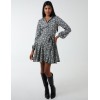Shirt Mini Dress With Godet Hem & Tie Shirt Mini Dress With Godet Hem & Tie