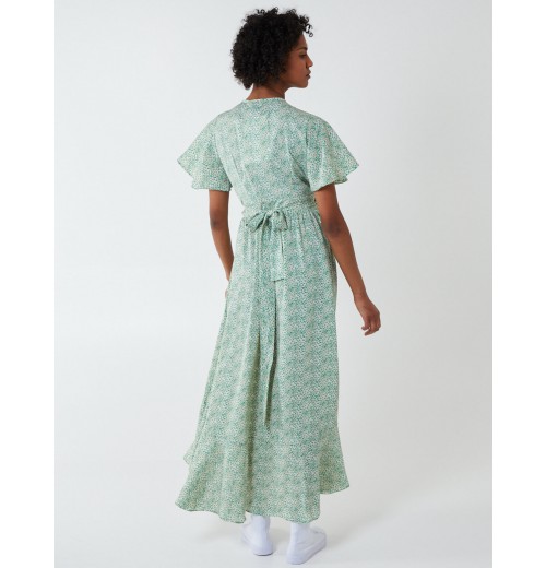 Angel Sleeve Asymmetric Hem Maxi Dress Angel Sleeve Asymmetric Hem Maxi Dress