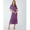 Crew Neck Midi Angel Sleeve Tie Back Dress Crew Neck Midi Angel Sleeve Tie Back Dress