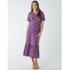Crew Neck Midi Angel Sleeve Tie Back Dress Crew Neck Midi Angel Sleeve Tie Back Dress
