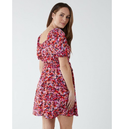 Square Neck Puff Sleeve Mini Dress Square Neck Puff Sleeve Mini Dress