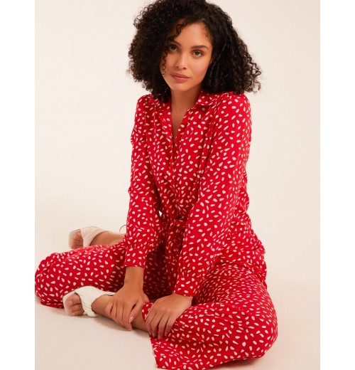 Polka Dot Oversized Shirt & Trouser Set Polka Dot Oversized Shirt & Trouser Set