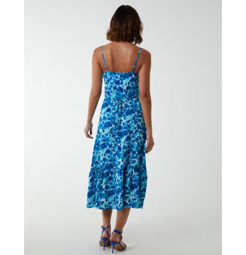 Draped Cowl Neck Midi Dress Draped Cowl Neck Midi Dress