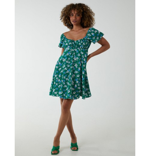 Ruched Bust Long Sleeve Mini Dress Ruched Bust Long Sleeve Mini Dress
