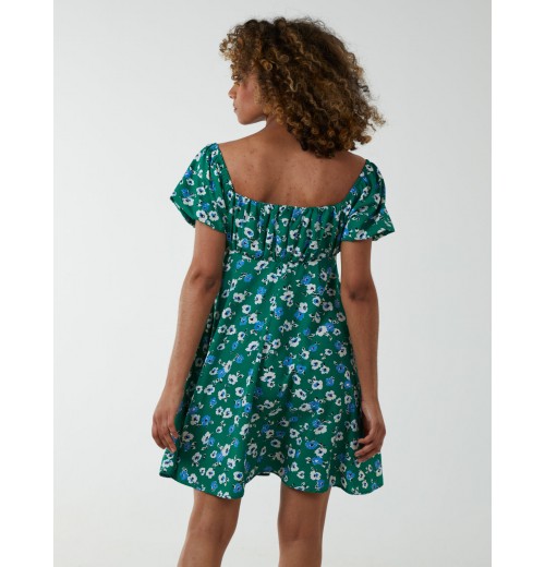 Ruched Bust Long Sleeve Mini Dress Ruched Bust Long Sleeve Mini Dress