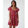 Ruched Bust Short Sleeve Mini Dress Ruched Bust Short Sleeve Mini Dress