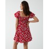 Ruched Bust Short Sleeve Mini Dress Ruched Bust Short Sleeve Mini Dress