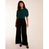 Wide Leg Textured Velour Trouser Wide Leg Textured Velour Trouser