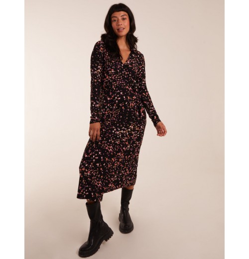 Tie Side Long Sleeve Wrap Dress Tie Side Long Sleeve Wrap Dress