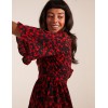 Floral Frill Hem Swing Mini Dress Floral Frill Hem Swing Mini Dress