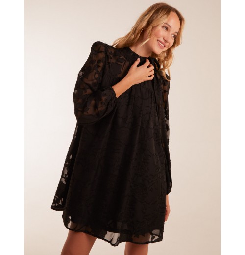 Jacquard Bow Smock Dress Jacquard Bow Smock Dress