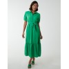 Belted Tiered Midi Dress Belted Tiered Midi Dress