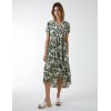 Asymmetric Hem Notch Collar Dress Asymmetric Hem Notch Collar Dress