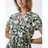 Asymmetric Hem Notch Collar Dress Asymmetric Hem Notch Collar Dress