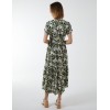 Asymmetric Hem Notch Collar Dress Asymmetric Hem Notch Collar Dress