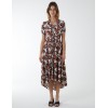 Asymmetric Hem Notch Collar Dress Asymmetric Hem Notch Collar Dress