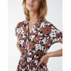 Asymmetric Hem Notch Collar Dress Asymmetric Hem Notch Collar Dress