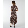 Asymmetric Hem Notch Collar Dress Asymmetric Hem Notch Collar Dress