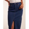 High Rise Denim Midi Skirt High Rise Denim Midi Skirt