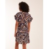 Aztec Printed Frill Sleeve Dress Aztec Printed Frill Sleeve Dress