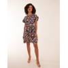Aztec Printed Frill Sleeve Dress Aztec Printed Frill Sleeve Dress