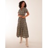 Geometric Tiered Midi Dress Geometric Tiered Midi Dress