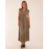 Geometric Print Double V-Neck Sleeveless Maxi Dress Geometric Print Double V-Neck Sleeveless Maxi Dress