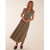 Geometric Print Double V-Neck Sleeveless Maxi Dress Geometric Print Double V-Neck Sleeveless Maxi Dress