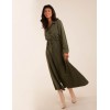 Drawstring Button Through Shirt Maxi Dress Drawstring Button Through Shirt Maxi Dress