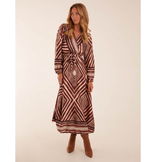 Aztec Wrap Maxi Dress Aztec Wrap Maxi Dress