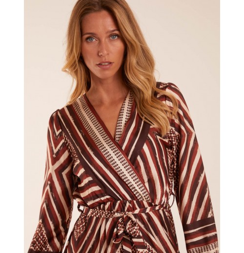 Aztec Wrap Maxi Dress Aztec Wrap Maxi Dress