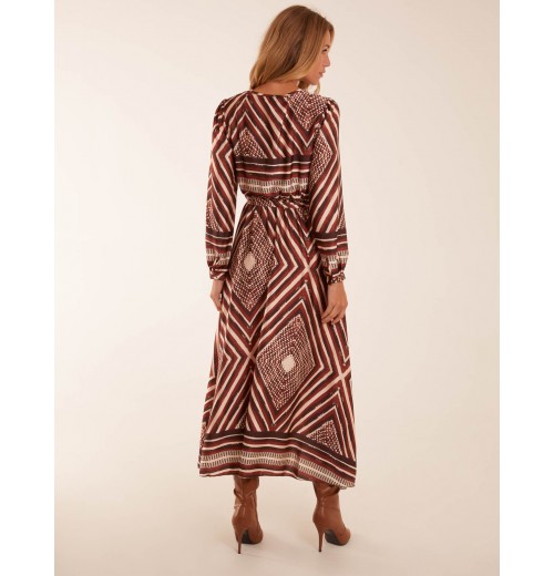 Aztec Wrap Maxi Dress Aztec Wrap Maxi Dress