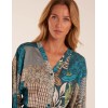 Satin Button Kimono Sleeve Shirt Dress Satin Button Kimono Sleeve Shirt Dress