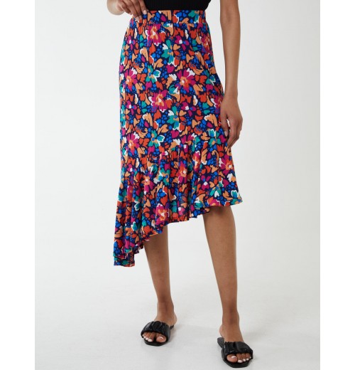 Asymmetric Hem Midi skirt Asymmetric Hem Midi skirt