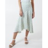 Floral Print Asymmetric Midi Skirt Floral Print Asymmetric Midi Skirt