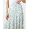 Floral Print Asymmetric Midi Skirt Floral Print Asymmetric Midi Skirt