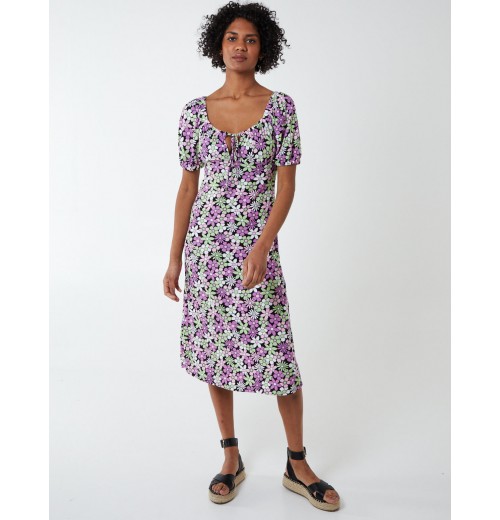 Elasticated Detail Midi Dress Elasticated Detail Midi Dress