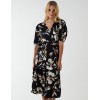 Wrap Front Tier Hem Midi Dress Wrap Front Tier Hem Midi Dress