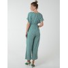 Geometric Gold Detail Cross Over Jumpsuit Geometric Gold Detail Cross Over Jumpsuit