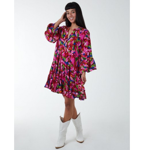 Tunic Tiered Smock Mini Dress Tunic Tiered Smock Mini Dress