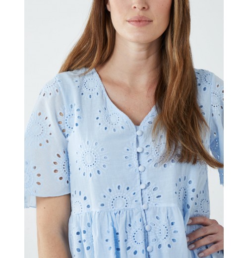 Broderie Angel Sleeve Midi Dress Broderie Angel Sleeve Midi Dress