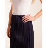 Pleated Deep Waist Band Midi Skirt Pleated Deep Waist Band Midi Skirt