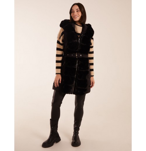 Faux Fur Detail Gilet Faux Fur Detail Gilet