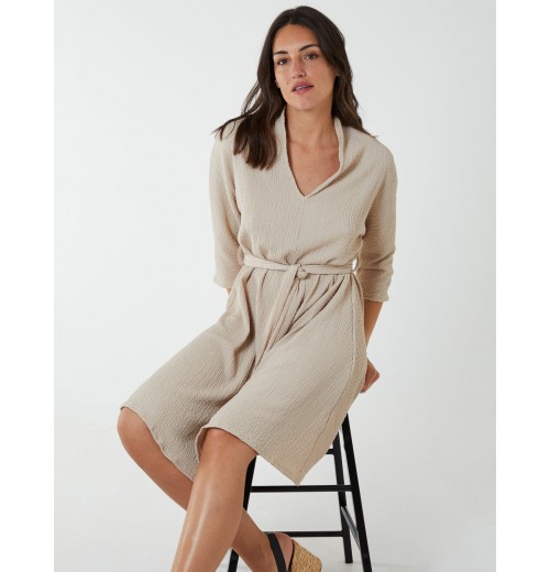V Neck Crunchy Stitch Batwing Dress V Neck Crunchy Stitch Batwing Dress