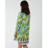 Floral Border Print V Neck Tunic Dress Floral Border Print V Neck Tunic Dress